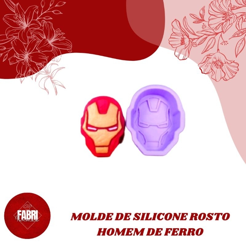 MOLDE DE SILICONE CAPACETE HOMEM DE FERRO