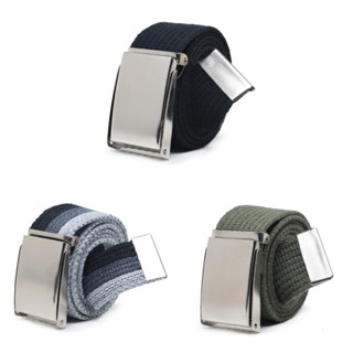 cinto correia lona masculino largo fivela catraca oferta promocao