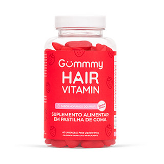 Gummy Hair Vitamina para Cabelo e unhas em goma - Morango