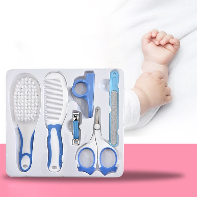 Kit Higiene Bebe Cuidados com Recém Nascido Bebê 6 em 1 Acessório