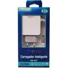 Carregador de Parede V8 ( Micro ) Inova 5.1 +3 Entradas USB