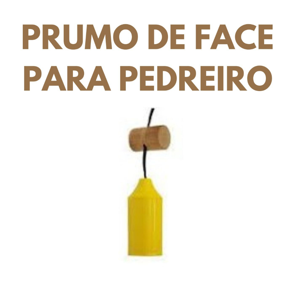 Prumo De Face Para Pedreiro Carpinteiro Aço Especial 300 g - Emavah