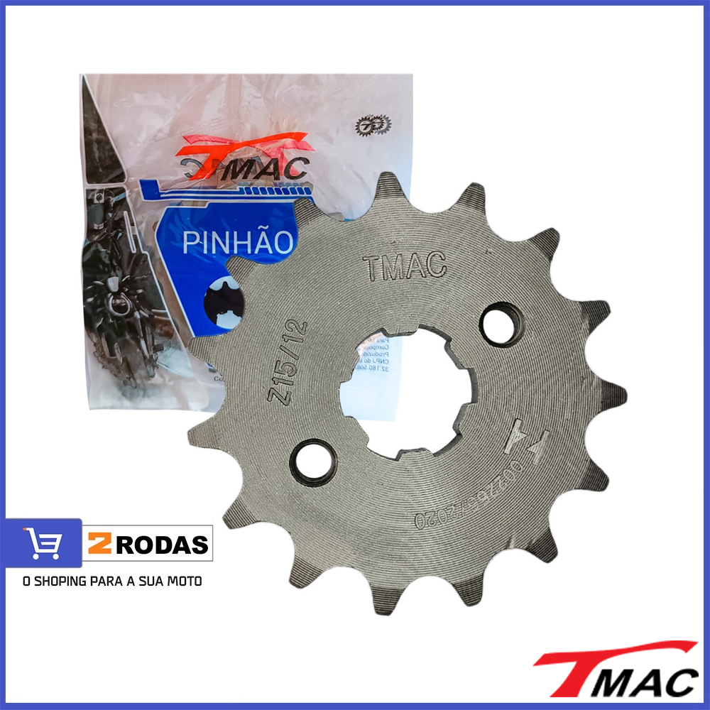 Pinhão 15 Dentes CG Titan Fan 150 160 Start Aço 1045