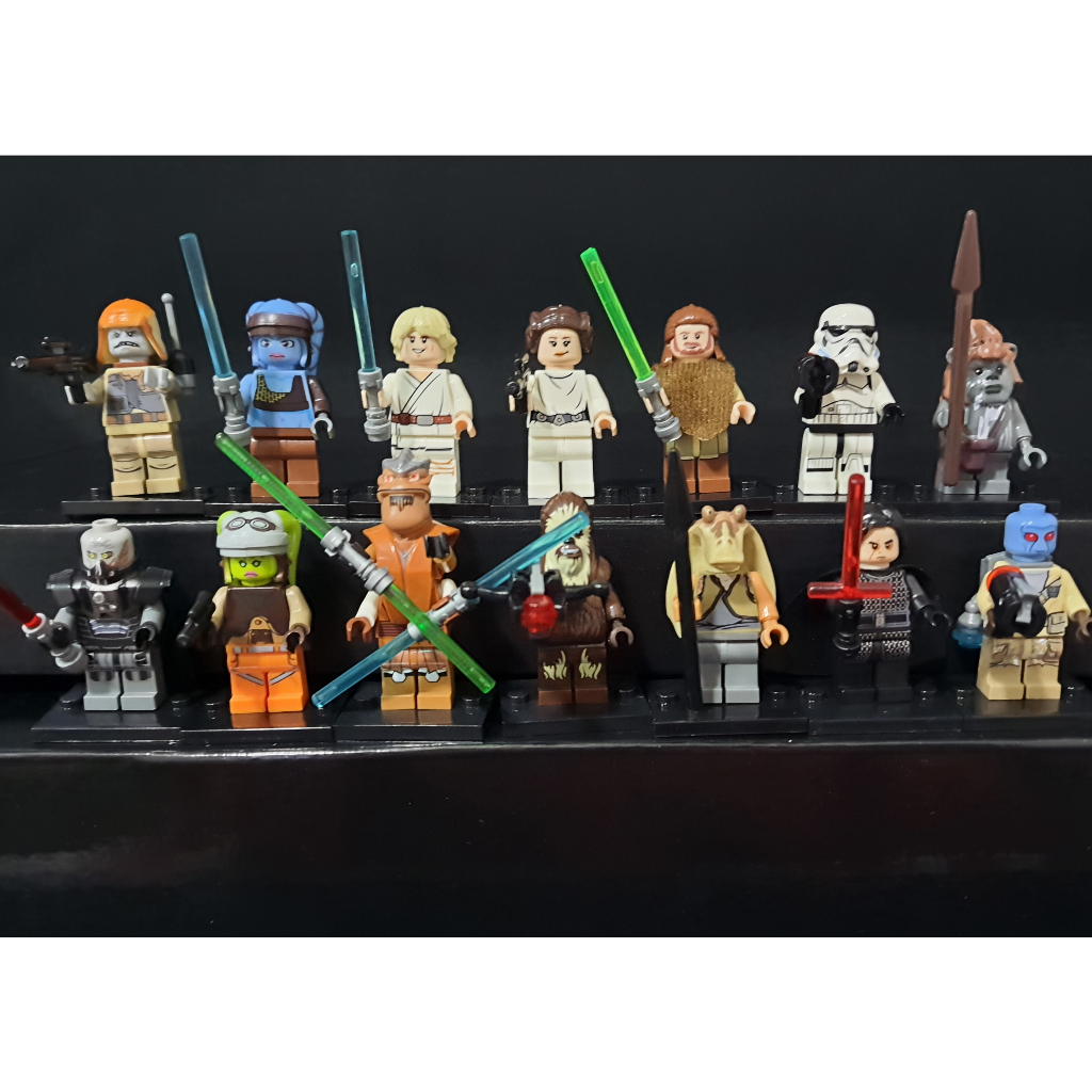 Miniaturas Star Wars - luke skywalker, kylo ren, yoda, blocos de montar, boneco, figura