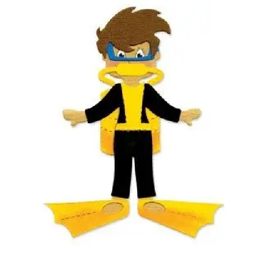 FACA DE CORTE SIZZIX ROUPA E EQUIPAMENTO DE MERGULHADOR 655347