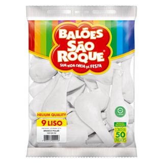Bola Soprar N.9 Branco Polar Pacotes com 50 Unidades São Roque em Oferta na Shopee