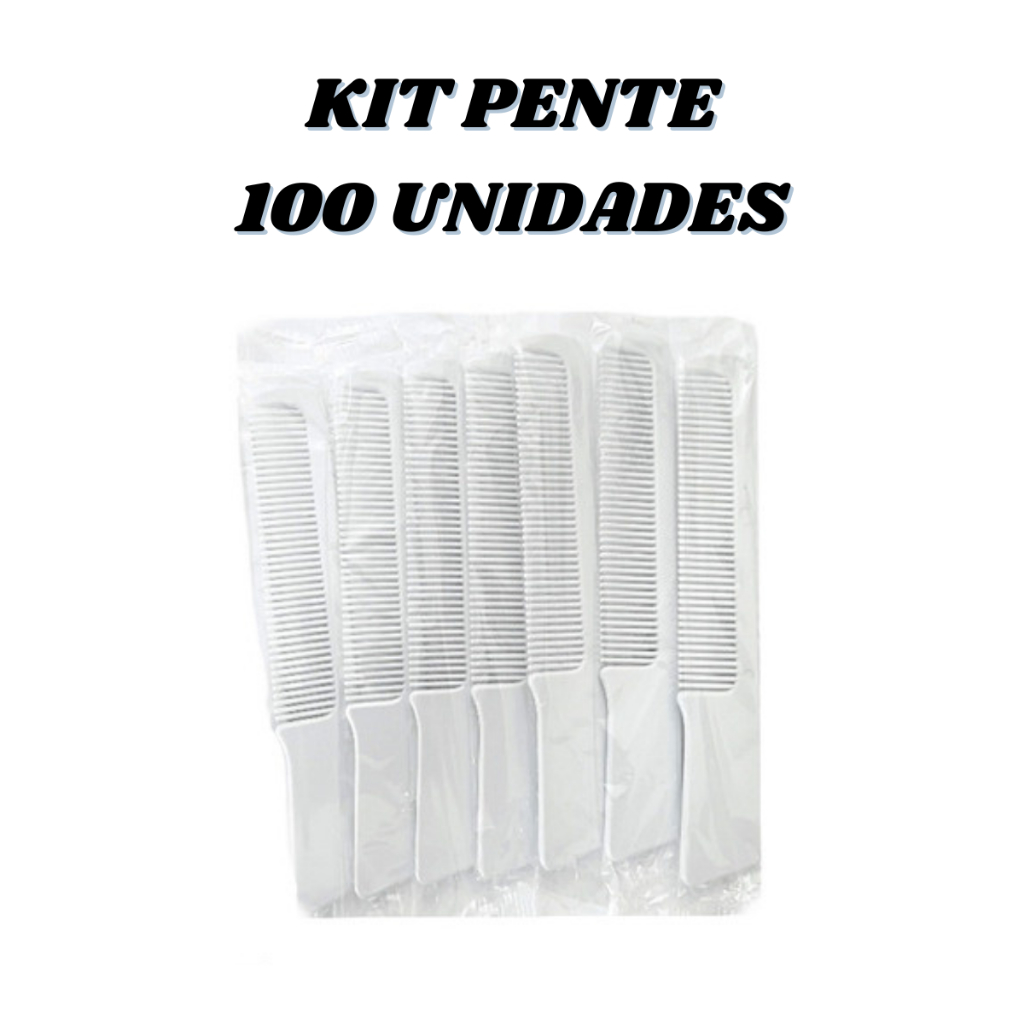 Kit Mini Pente Descartável 100 Un Hotel Motel Pousada Spa