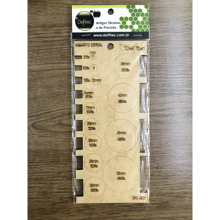 Regua Gabarito Encadernação Agenda Caderno Planner Cartonagem Para Espiral Em Mdf em Oferta na Shopee