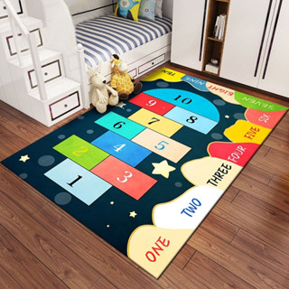Tapete Infantil Para Criança 1,40M x 1,00M Belga Desenho Com Antiderrapante Menino Menina