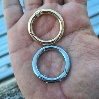 Par de Argola Articulada Mosquetão para Bolsas de Crochê 3,5 cm