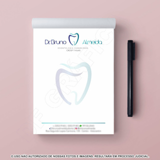 8 Blocos Receituário Com 50 Folhas A5  Personalizado em Oferta na Shopee