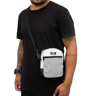 bolsa bag transversal unissex redinha branca
