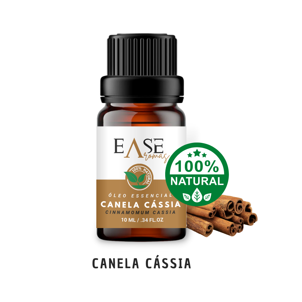 Óleo essencial de Canela Cássia Ease Aromas 100% puro em Oferta na Shopee