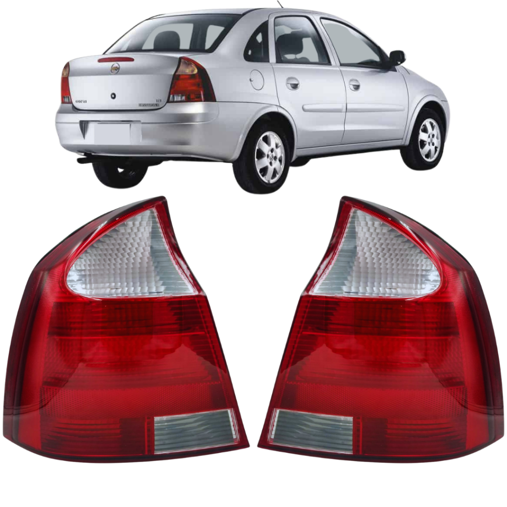 Par Lanterna Traseira Corsa Sedan Ré Cristal 2003 04 Á 2011 em Oferta na Shopee