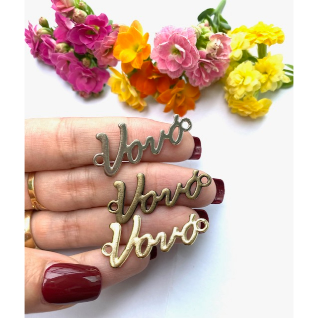 Pingente Vovó para Terço (5 unidades) em Oferta na Shopee