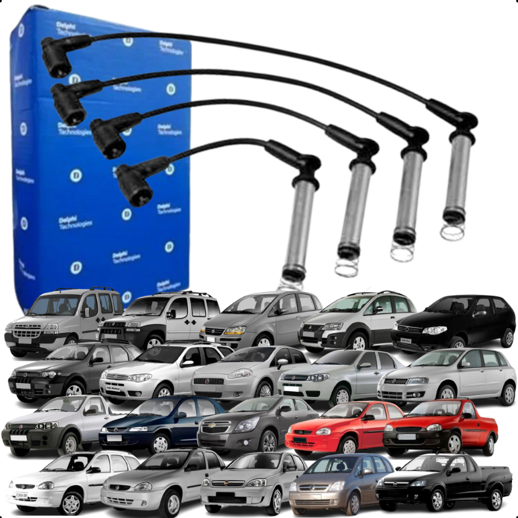 Kit Jogo Cabo De Vela Chevrolet Corsa Celta Classic Meriva Doblo Idea Palio Punto em Oferta na Shopee