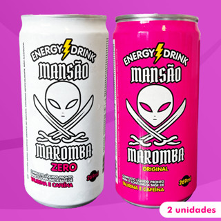Kit 2 Energéticos Mansão Maromba Energy Drink Zero e Tradicional