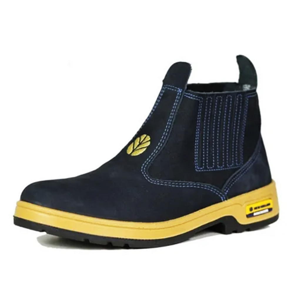 BOTINA NEW HOLLAND TRABALHO AZUL UNISSEX ORIGINAL COURO BOTA