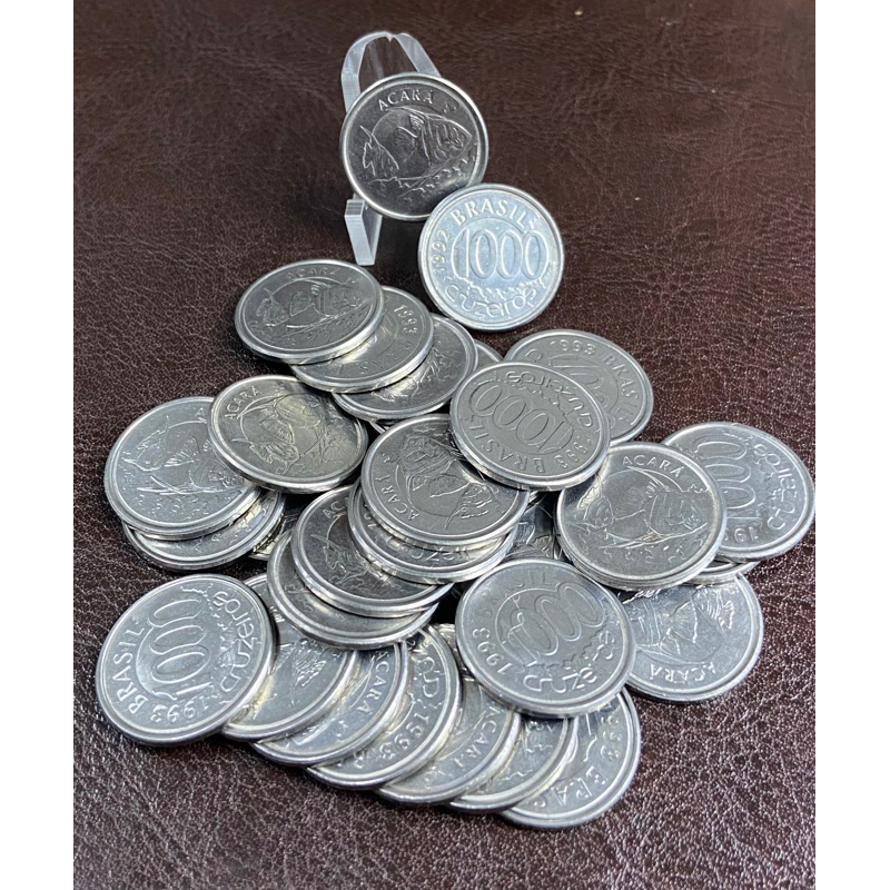 1000 CRUZEIROS ACARÁ 1993 -  LOTE COM 30 MOEDAS