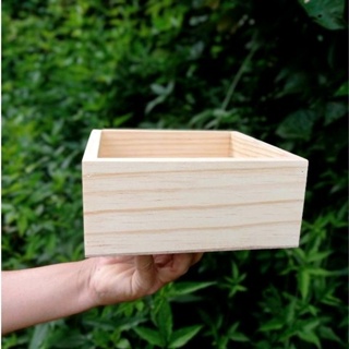 caixote caixa cesta pinus 20x20x8 em Oferta na Shopee