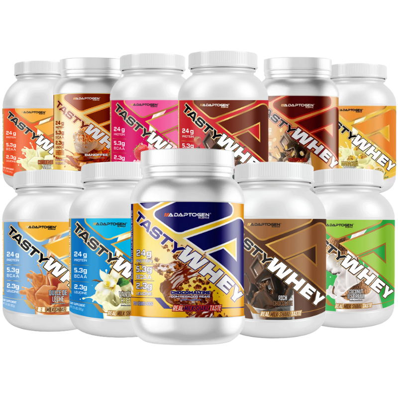 TASTY WHEY 3W GOURMET 900G (24g protein) - ADAPTOGEN SCIENCE em Oferta na Shopee