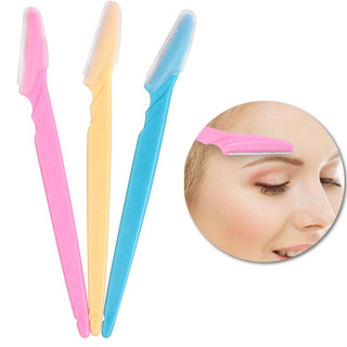 Kit 3 Lâmina de aço inoxidável Navalhetes para sobrancelha Depilação em Oferta na Shopee
