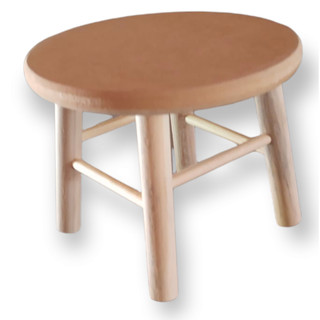 Banquinho Banco Madeira MDF Banqueta 16 cm Pernas Reforçadas Pinus