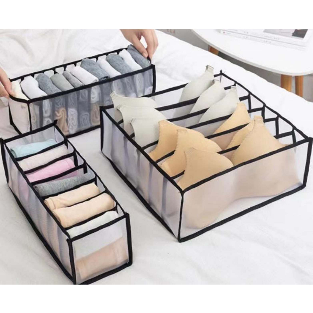 Kit 3 Colmeia Organizadora De Gaveta Para Roupas Calcinha Sutiã Cueca Bebê Organizador Multiuso