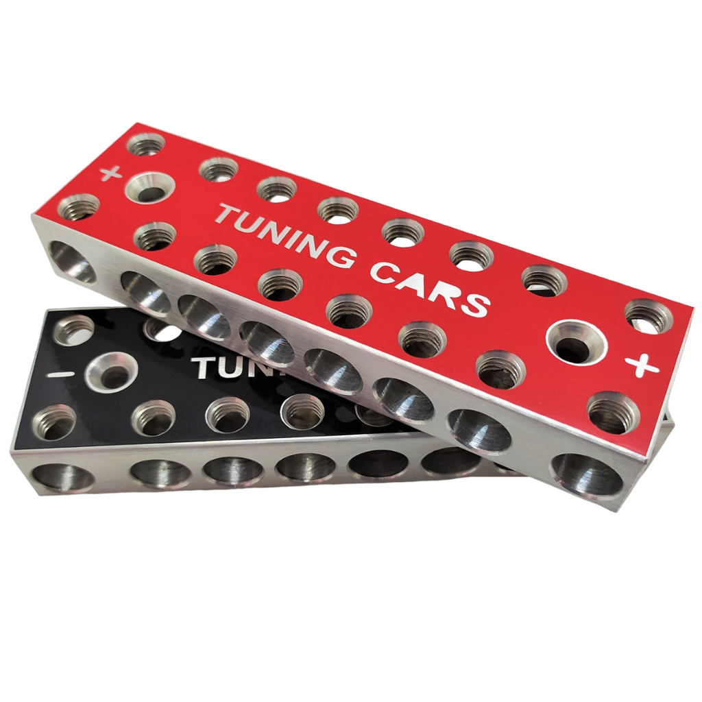 Par Barramento Bloco Distribuidor de Energia Bateria Som 8X8 - 16 Vias Fixa Até 70mm² em Oferta na Shopee