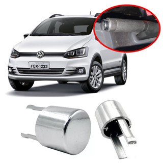 Botão Pino Alavanca Cromado Freio De Mão Vw Fox 2011 2012 2013 2014