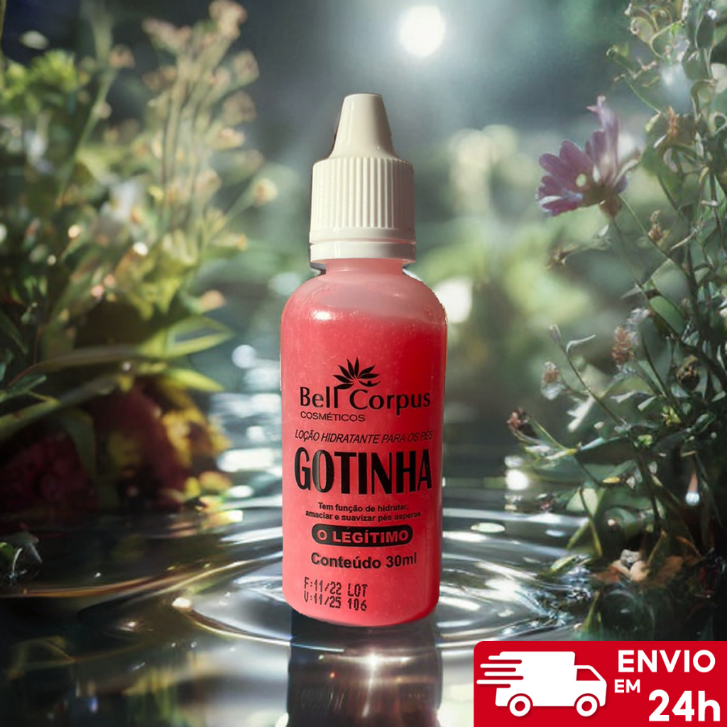 Gota Milagrosa Para Pés Combate Rachadura e Amolece Cutículas Bell Corpus 30ml