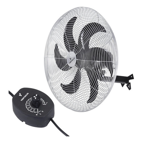 Ventilador Parede 65cm Bivolt Preto 6 Pás Bivolt Ventisilva