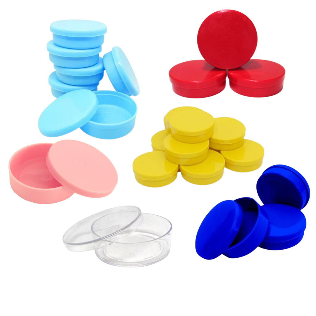 Kit Latinha Lembrancinhas Plásticas Redondas Festas Aniversários em Oferta na Shopee