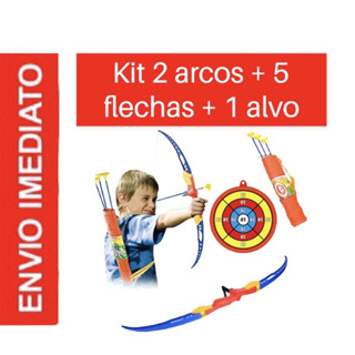Brinquedos Arco E Flechas Infantil Porta Flechas Criança Menino