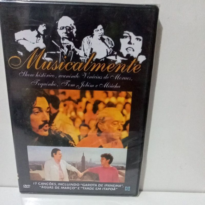 Dvd Musicalmente Vinícius de Moraes Toquinho Tom Jobim Miúcha Lacrado de Fabrica original