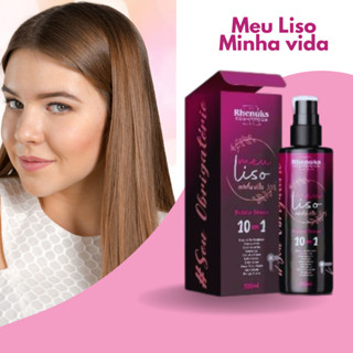 Spray Meu Liso Minha Vida Protetor Termico Anti Frizz Reconstrução Capilar Cabelo Liso