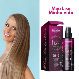 Spray Meu Liso Minha Vida Redução de Frizz Tratamento Capilar Menos Volume Recuperação Capilar
