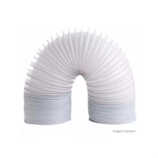Duto Mangueira Tubo Flexível De Pvc Ar Condicionado Portátil 150mm De Diâmetro 3 Metros De Comprimento