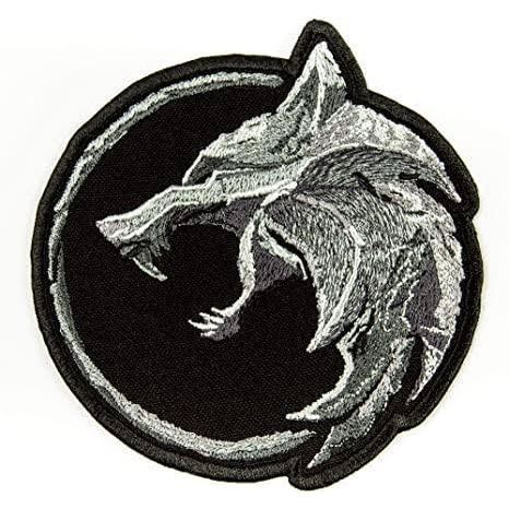 patch bordado the witcher lobo termocolante
