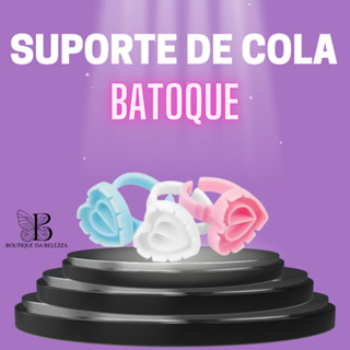 Suporte Cola Flor Batoque Anel Batoque para Exensão de Cilios 10 Unidades
