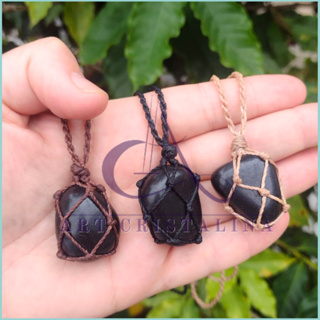 Colar de Onix na redinha hippie Pedra natural em Oferta na Shopee