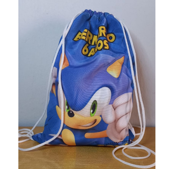20 mochilas saco personalizada sonic