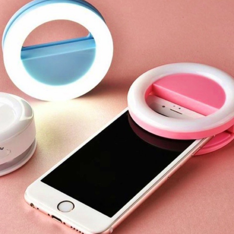 Mini Ring Light Anel Luz Para Selfie Flash Fotos no Celular Universal
