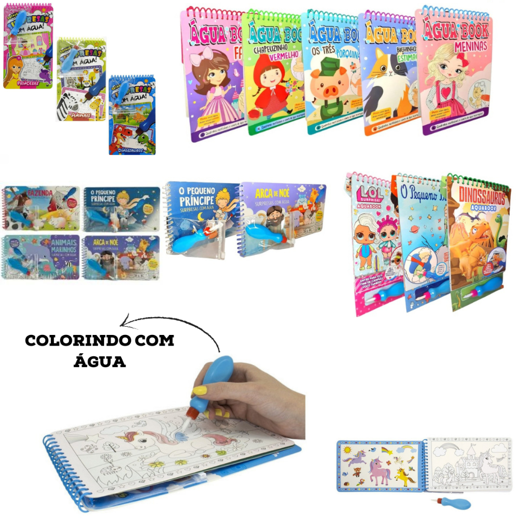 Coleção Agua Book / Aquabook em Oferta na Shopee
