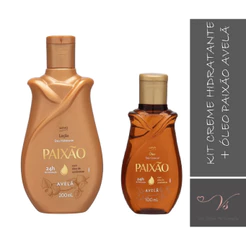 Kit Loção Hidratante Paixão Avelã 200ml + Óleo Corporal Paixão Avelã 100ml