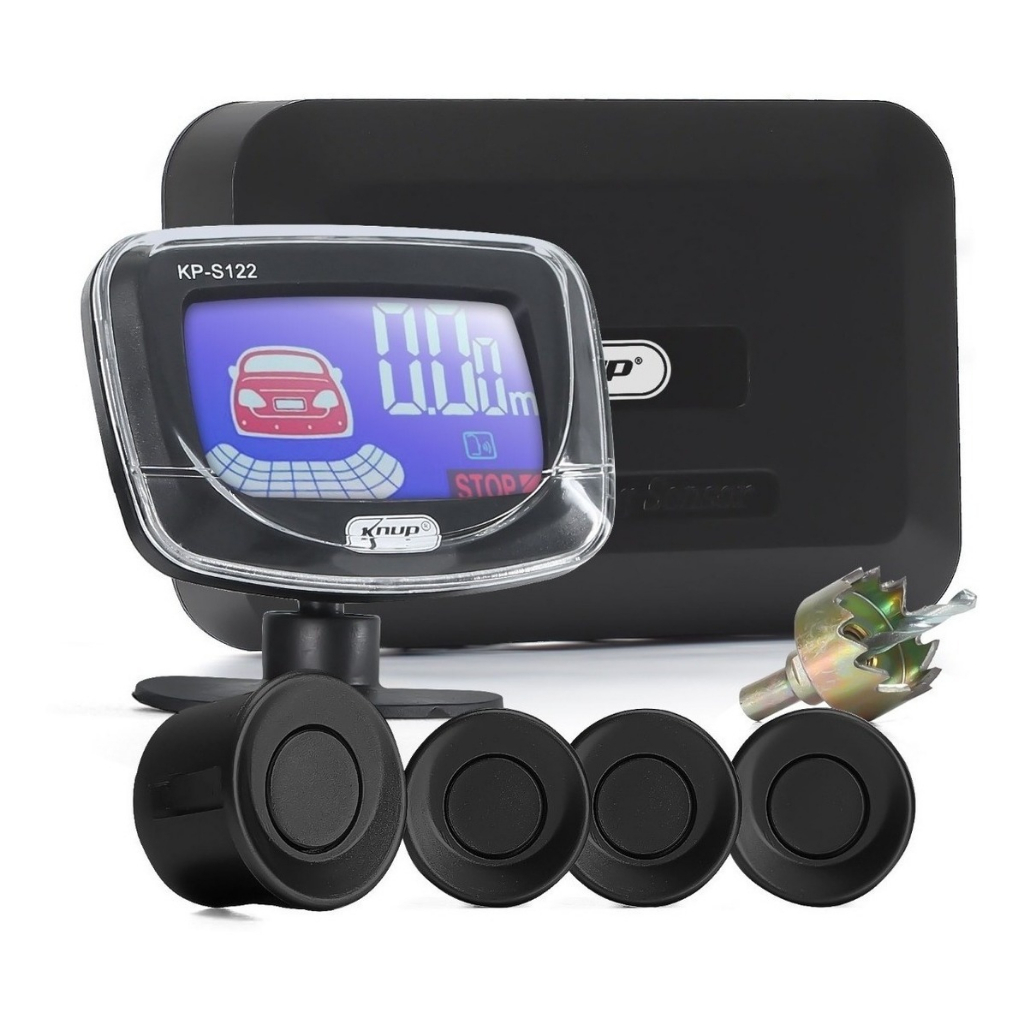 Sensor De Estacionamento Ré Com Tela Lcd Universal 4 Pontos em Oferta na Shopee