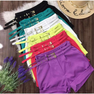 Short Feminino Alfaiataria Com 2 Cinto P M G