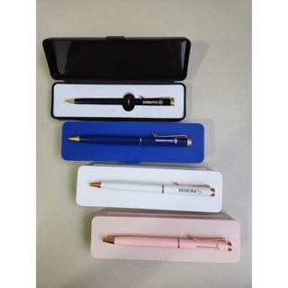 Caneta Personalizada Nome ou Profissão Com Estojo Cores em Oferta na Shopee