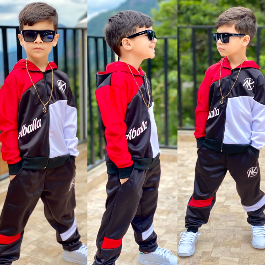 Conjunto Infantil Masculino De Frio Kit Calça E Casaco Lançamento Juvenil