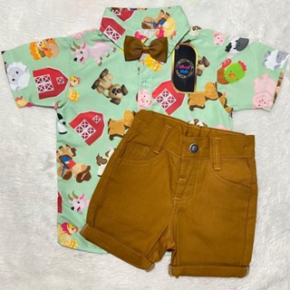 FAZENDINHA CONJUNTO INFANTIL TEMÁTICO em Oferta na Shopee